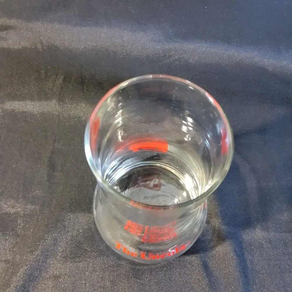 Vintage 7Up Upside Down Glass The Uncola Red Logo Flare Tumbler 1970s 6